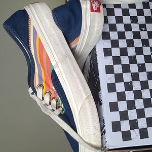 Vans Retro Stripe Dress Blue Unisex Shoes